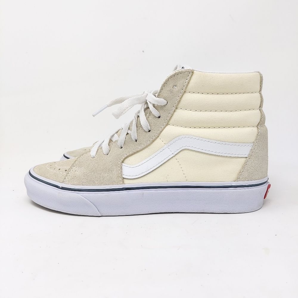 Vans Sk8-Hi Cream Sail- White Skate Shoes Women's Size 8.5 (Men sz 7)